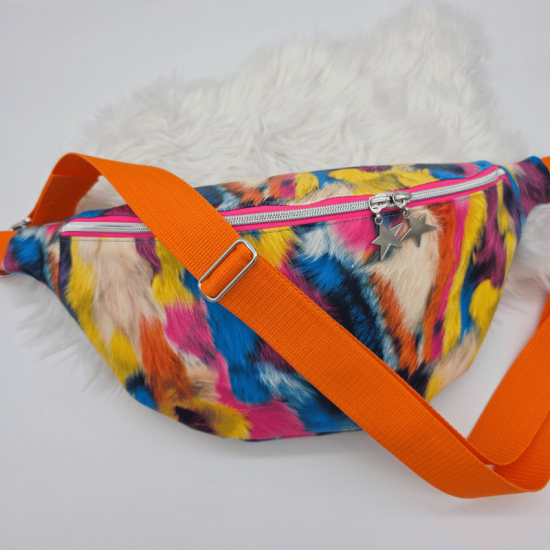 Preview: Gürteltasche / Crossbody Bag Junis - Felloptik